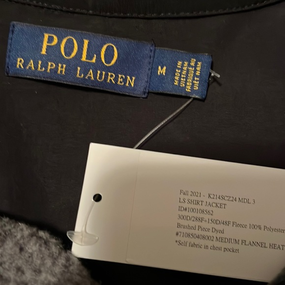 NWT: Polo Ralph Lauren, LS shirt jacket.medium size. - Picture 3 of 8